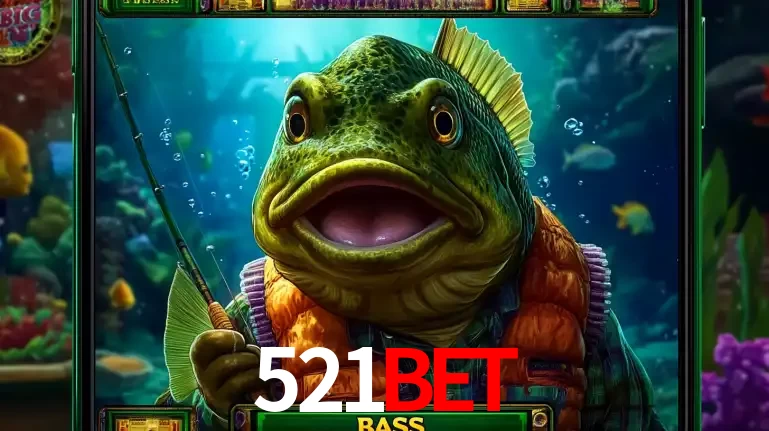 Personagem de peixe pescador do popular jogo de slot com tema de pescaria, uma das emocionantes opções de caça-níqueis para jogar e ganhar no cassino 521bet.