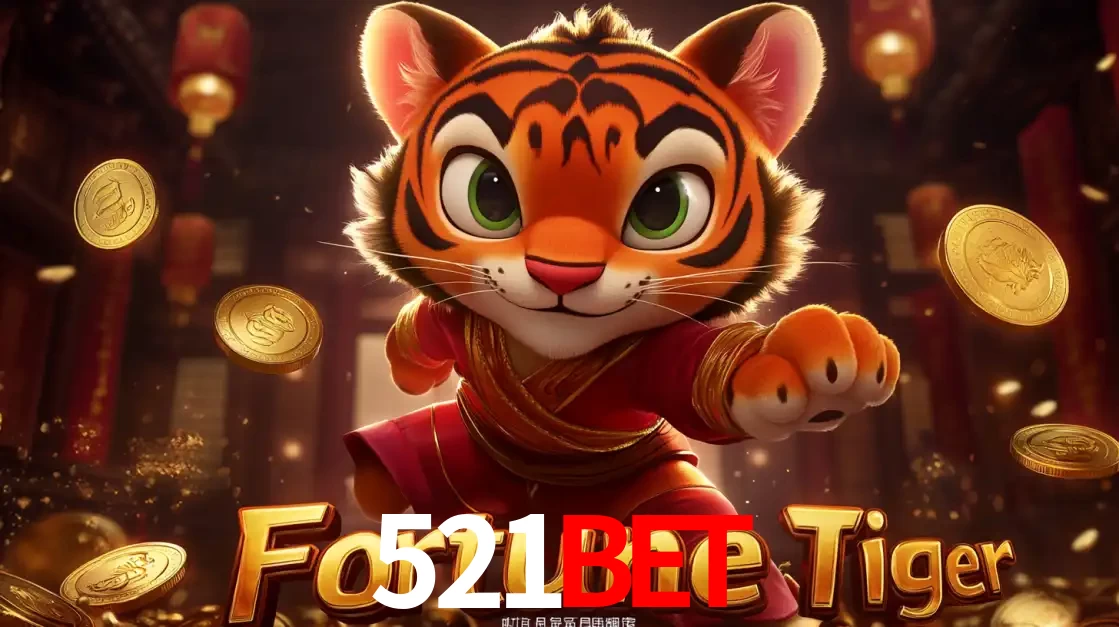 O carismático mascote do jogo de slot Fortune Tiger, um tigre fofo em pose de artes marciais, pronto para trazer sorte e multiplicadores de ganhos no cassino online 521bet.